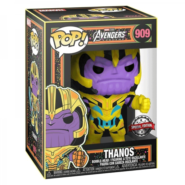 FUNKO POP! - MARVEL - Blacklight Thanos #909 Special Edition